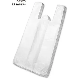 Sacola Plástica 60x75cm 22 Micras Pacote com 1000 Unidades Branco Altaplast Sacola Plástica 60x75cm 22 Micras 1000 Unidades Branco Altaplast