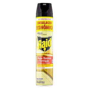Inseticida Aerossol Raid Mata Baratas e Formigas 420ml Embalagem Econômica