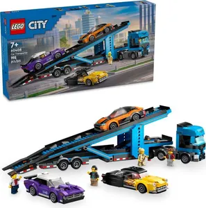 60408- LEGO® City - Caminhão-cegonha com Carros Esportivos