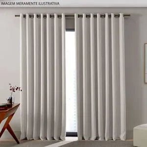 Cortina Bella & Co Blackout Tebas 260x170cm Areia (MP)