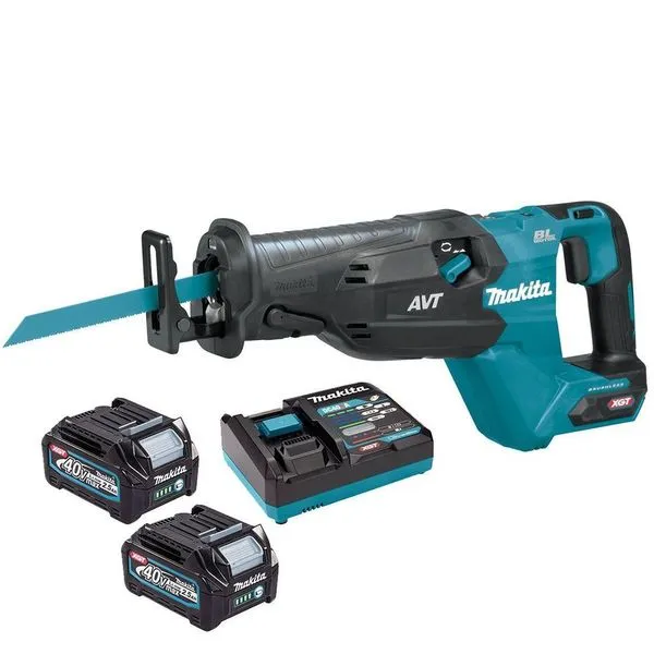 Serra Sabre Makita 40v Xgt Jr002gd201 – Potente E Profissional, Bateria Incluída