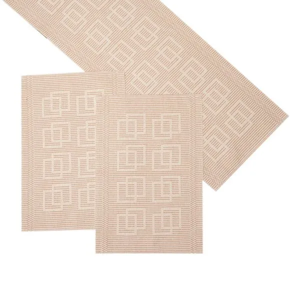 Trilho de Mesa Retangular Artesanal Teares Rafia 47x70cm