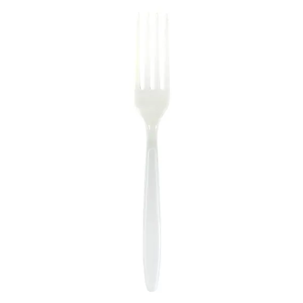 Garfo Linha Forte Plástico Ps Branca 20 Unidades Ref.TBFGRB20F Bello Festas