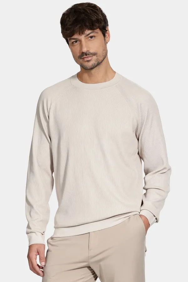 Tricot Raglan Jacquard Caqui - G