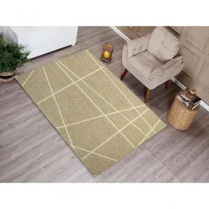 Tapete Sisal S-626 Mescla 200x250CM 87% Polipropileno 13% Poliéster Base Antiderrapante Antiácaro para Sala e Quarto Tapete Sisal S-626 Mescla 200x250CM 87% Polipropileno 13% Poliéster Bege