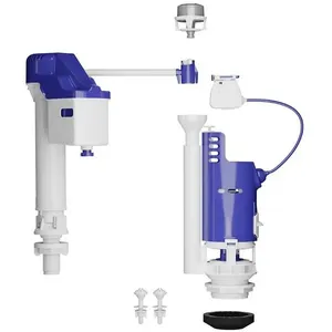 Mecanismo Completo Universal Duplo MDU3-R para Caixa Acoplada com 3 Acionamentos e Regulagem Telescópica Astra Mecanismo Completo Universal Duplo MDU3-R para Caixa Acoplada com 3 Acionamentos Astra