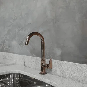 Torneira De Mesa Bica Móvel Para Cozinha Allure Decore Rose Gold Viqua
