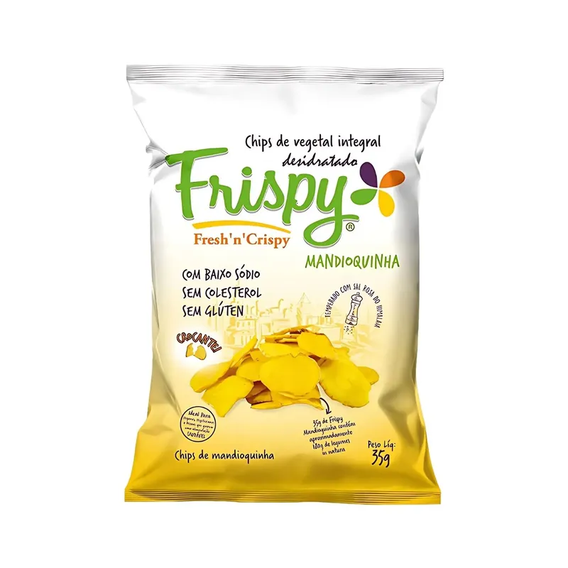 Chips Snack Mandioquinha Vegano Sem Glúten Frispy 35g