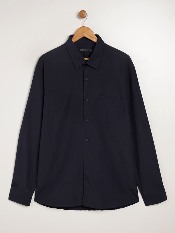 Camisa Manga Longa Plus Size Masculina MARINHO G3