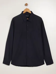 Camisa Manga Longa Plus Size Masculina MARINHO 7