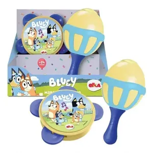 Brinquedo de Instrumentos Maraca e Pandeiro 1313 para Crianças Amarelo Elka Brinquedo de Instrumentos Maraca e Pandeiro 1313 Infantil Amarelo Elka