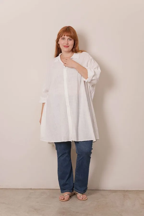 Chemise Ella Plus Size Off White-EXG