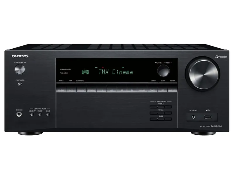220v - Onkyo TX-NR6100 Receiver 7.2CH Dolby Atmos THX HDMI 2.1 COM 8K e Zona 2 - 220v