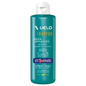 Shampoo Pele Sensível Para Cães E Gatos Vuelo Sete Sensações 500ml (MP)