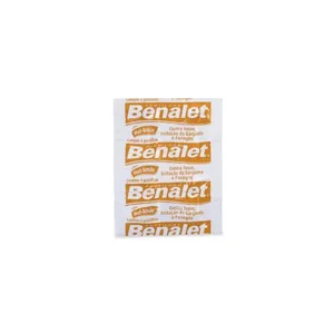 Benalet 5mg + 50mg + 10mg Sabor Mel e Limão 4 Pastilhas