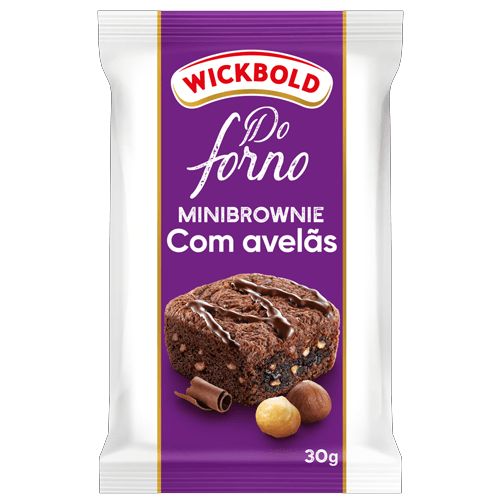 Mini Brownie de Avelã Pack Wickbold - 30g