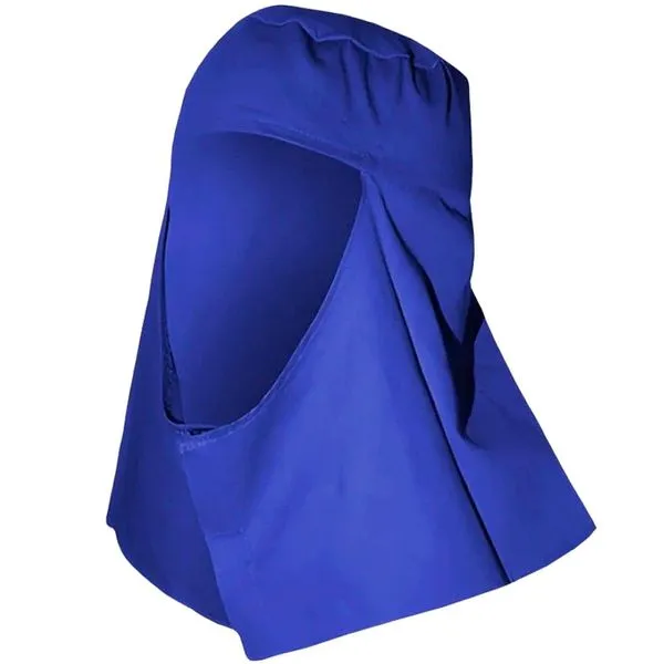 Touca Soldador Árabe Brascamp Sem Aba Brim Com Elástico E Velcro Azul (MP)