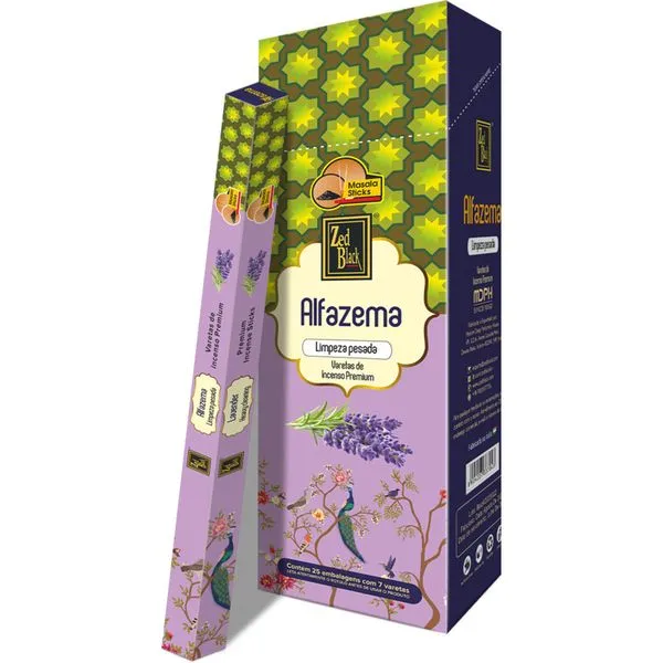 Incenso Jardim Lavanda 6 Varetas 6244 - Zed Black