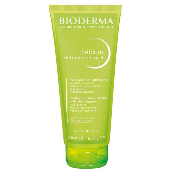 Gel De Limpeza Sébium Moussant Actif 200ml Bioderma