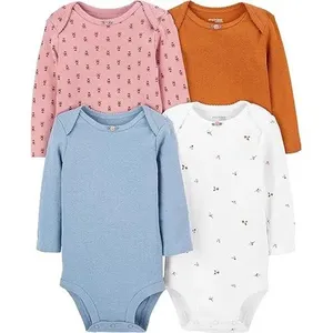 Conjunto Macacão Carter's Simple Joys 4 Peças para Recém Nascido Colorido A-BI
