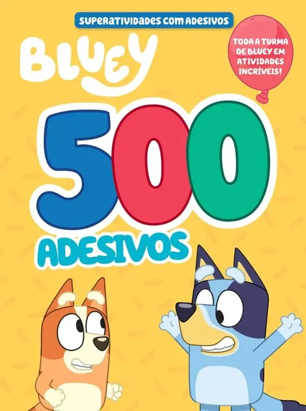 Bluey Superlivro de Adesivos 500 adesivos