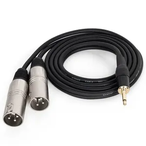 Cabo Adaptador P2 Mono para 2 XLR Macho 80 centímetros