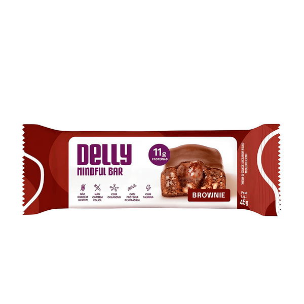 Barra Proteica Brownie Sem Glúten Delly Nutrition – 45g