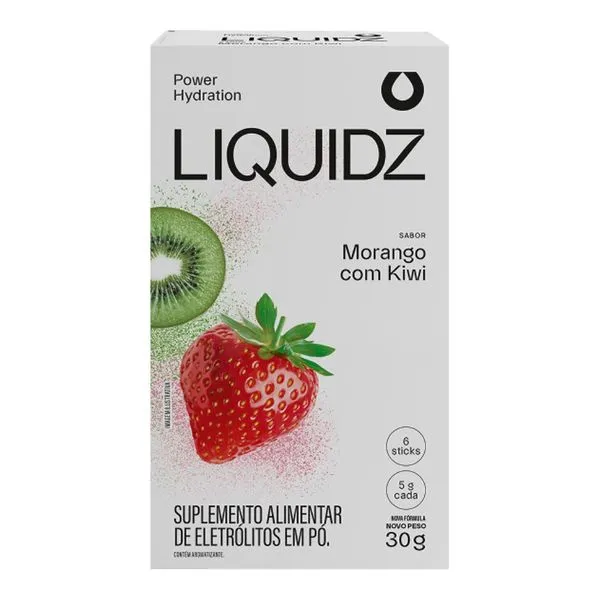 Suplemento Alimentar em Pó sabor Morango com Kiwi 6 Sachês de 5g cada
