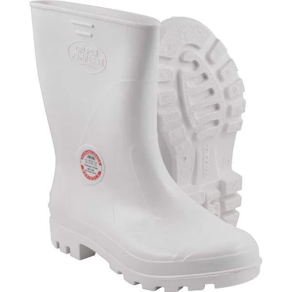 Bota de PVC Cano Médio Branca com Forro Maxisola CCBP3 506 - CALFOR 39