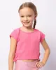 Blusa Infantil Cropped Canelada Amarração Lateral Rosa 4