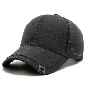 Boné De Algodão Masculino Classico Design Básico Ajustavel Cinza Escuro