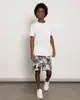 Bermuda Juvenil Viscose Estampada Com Elástico Branca 16