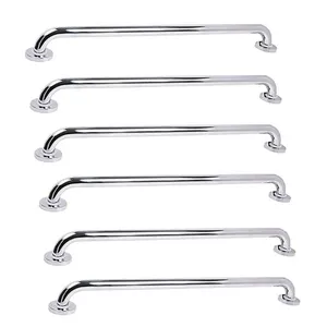 Kit 6 Barras de Apoio BSL3420 80cm Aço Inox para Banheiro e Corredor Acessibilidade Inox BSL Kit 6 Barras de Apoio BSL3420 80cm Aço Inox Acessibilidade Inox BSL