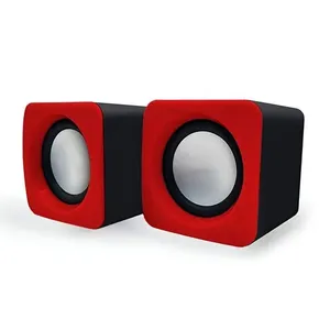 Mini Caixa de Som Estéreo para Computador e Notebook 3W com Conexão Aux e Usb Vermelho Mini Caixa de Som Estéreo para Computador 3W com Entrada Aux e Usb Vermelho