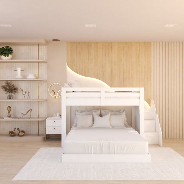 Beliche Casal Adulto Montessoriano Star Plus Casatema Branco
