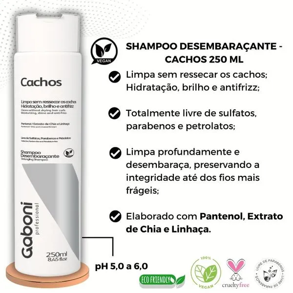 Creme Umectante de Cachos 250ml - Gaboni