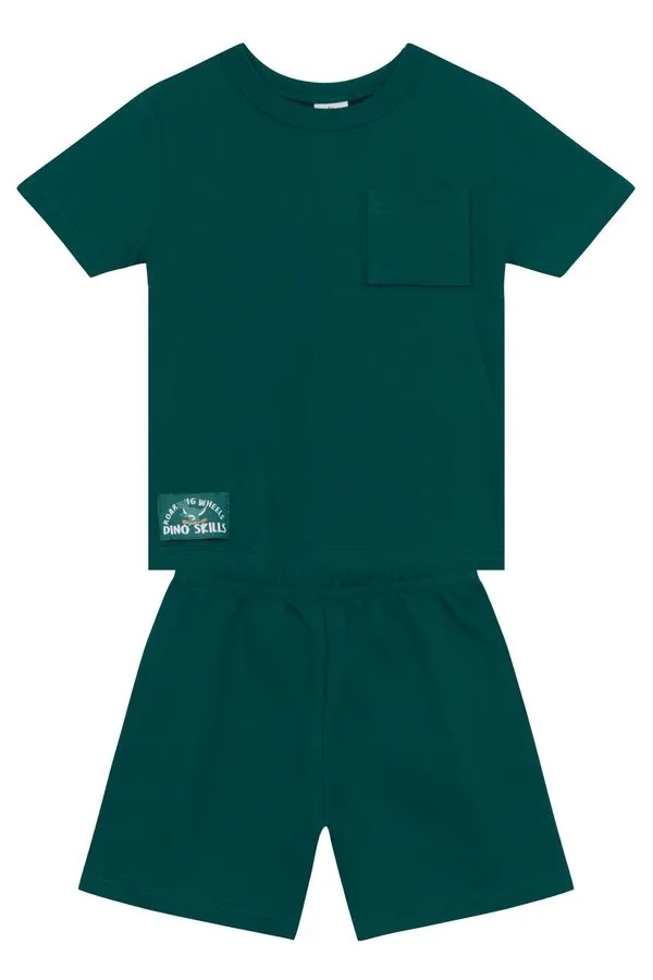 Conjunto infantil menino em malha Brandili -4