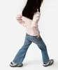 calça flare infantil jeans azul 6
