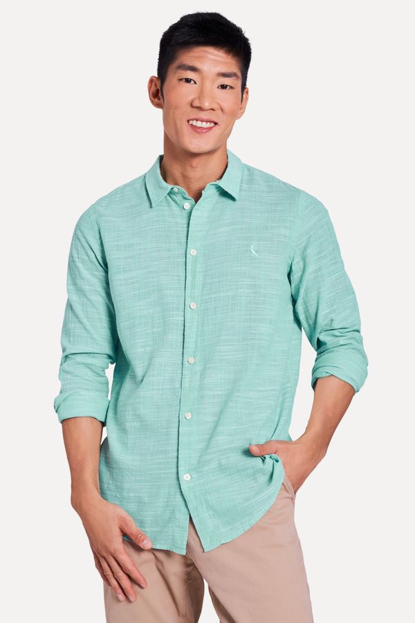 Camisa Ml Flame Leve Verde Bandeira - P