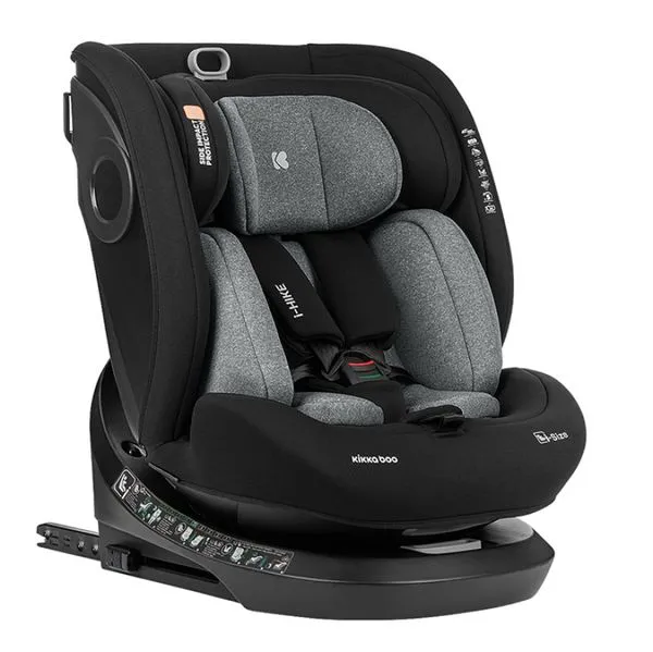 CADEIRA DE CARRO ISOFIX I-HIKE 40-150CM 360 DARK SHADOW (CINZA) - KIKKA BOO