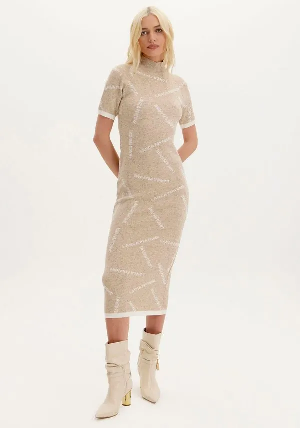 Vestido Tricot Super Midi Bege P