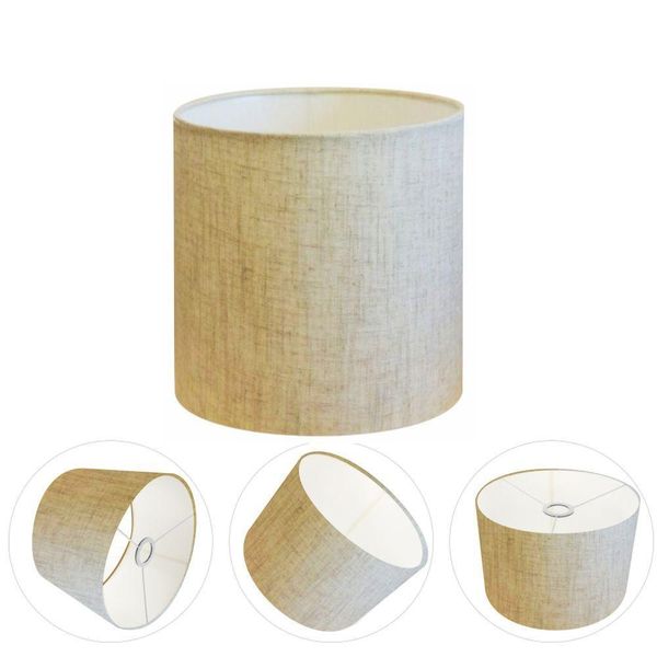 Cúpula Abajur Cilíndrica Cp-7010 ø25x25cm Rustico Bege