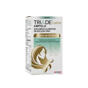 Suplemento Vitamínico Triade Turbo 1 Ampola De Vitaminas A, D E E 3ml + 1 Ampola De Biotina 3ml