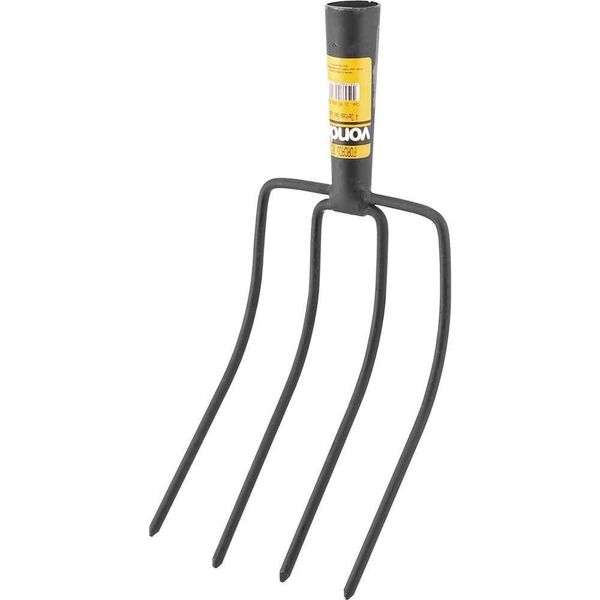 Forcado Reto Vonder Plus 4 Dentes Aço SAE 1045 190mm X 400mm para Feno Alfafa e Pasto Forcado Reto Vonder Plus 4 Dentes Aço SAE 1045 para Movimentação de Feno Alfafa e Pasto