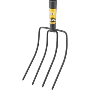 Forcado Reto Vonder Plus 4 Dentes Aço SAE 1045 190mm X 400mm para Feno Alfafa e Pasto Forcado Reto Vonder Plus 4 Dentes Aço SAE 1045 para Movimentação de Feno Alfafa e Pasto