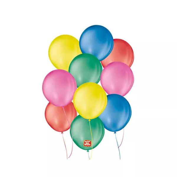 Balão São Roque Imperial Nº 8 Colorido com 50 Unidades