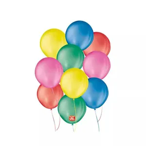 Balão São Roque Imperial Nº 8 Colorido com 50 Unidades