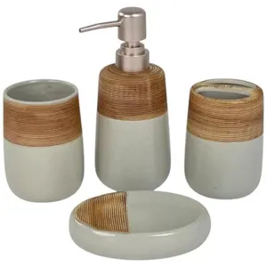 Kit Para Banheiro H&D Decor 4 Peças 351-080002