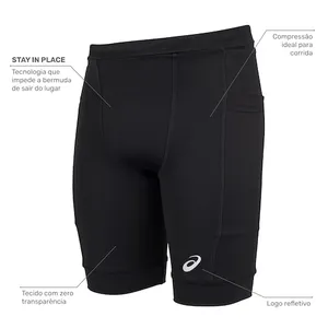 Bermuda ASICS Run Science 5 Bolsos Masculina