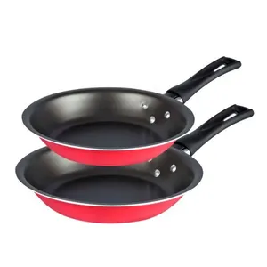 Conjunto Frigideira Antiaderente com 2 Unidades Oliveira Vermelho